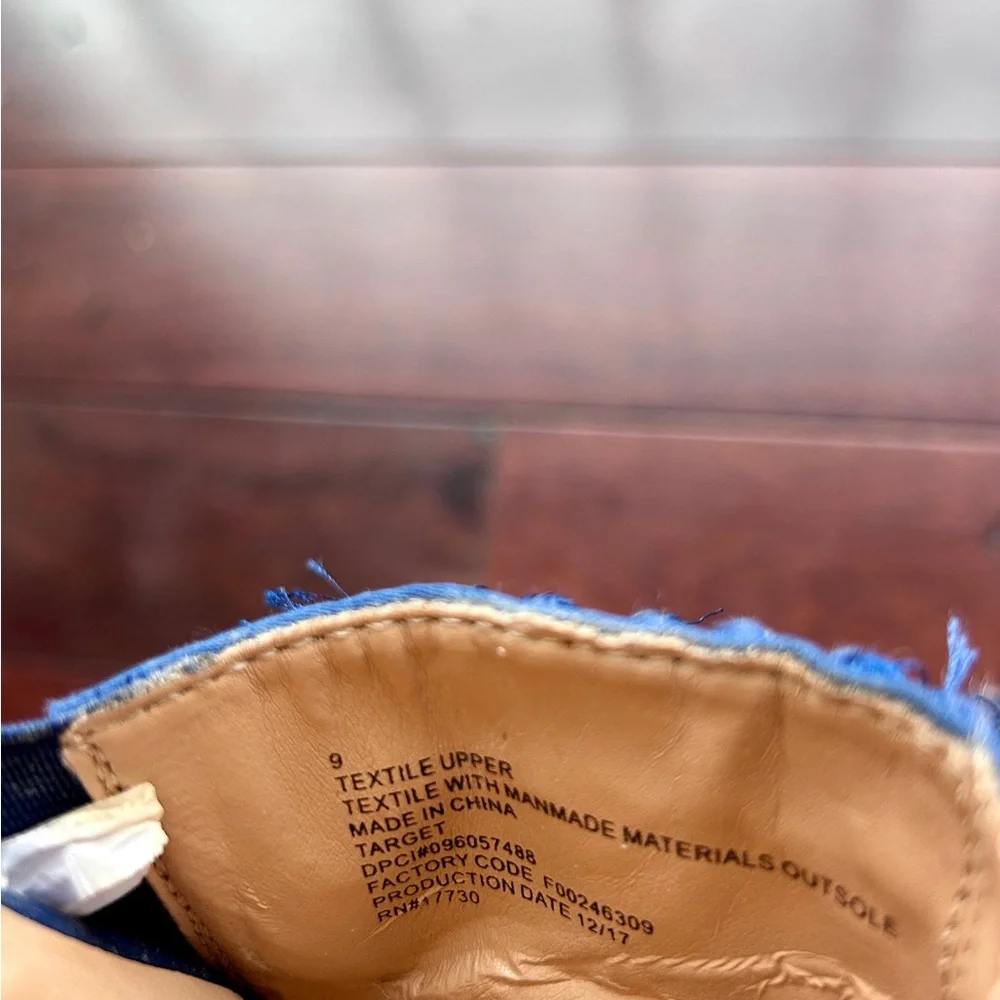 A New Day Benetta Blue Fringe Slide Mules - Picture 3 of 5